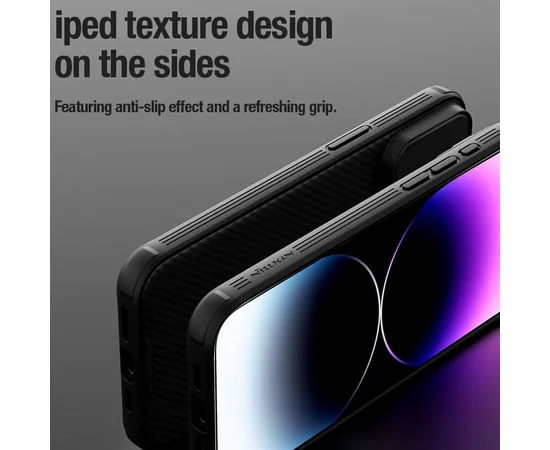 Карбонова накладка Nillkin CamShield Pro для Apple iPhone 15 Pro (6.1") Black