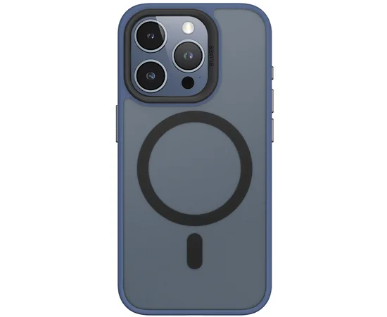 TPU+PC чохол Blueo Skin Friendly Frosted with MagSafe для Apple iPhone 15 Pro (6.1") Синій