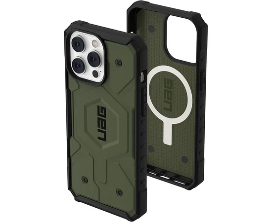 Ударопрочный чехол UAG Pathfinder with MagSafe для Apple iPhone 15 Pro (6.1") Зеленый