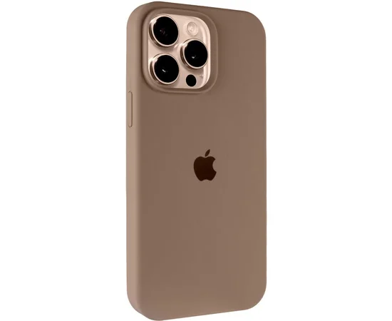 Чехол Silicone Case Full Protective (AA) для Apple iPhone 15 Pro (6.1") Коричневый / Brown