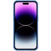 Карбоновая накладка Nillkin CamShield Pro для Apple iPhone 15 Pro (6.1") Blue
