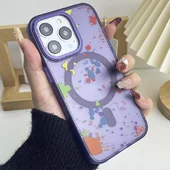 Чехол TPU+PC Flush with MagSafe для Apple iPhone 15 Pro (6.1") Dark purple