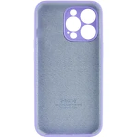 Чехол Silicone Case Full Camera Protective (AA) для Apple iPhone 15 Pro (6.1") Сиреневый / Dasheen / PVH