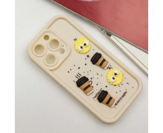 Чехол TPU Toys Case для Apple iPhone 15 Pro (6.1") Sand / Always Happy