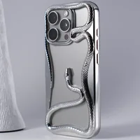 TPU чехол Snake для Apple iPhone 15 Pro (6.1") Silver