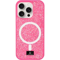 TPU чехол Bling World Rock Diamond with MagSafe для Apple iPhone 15 Pro (6.1") Rose 
