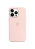 Чохол Silicone Case Full Protective (AA) для Apple iPhone 15 Pro (6.1") Рожевий / Chalk Pink