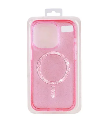 Чохол TPU Eclipse Sparkle (MagFit) для Apple iPhone 15 Pro (6.1") Pink