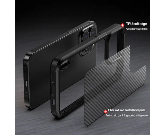 Чехол TPU+PC Line для Apple iPhone 15 Pro (6.1") Black