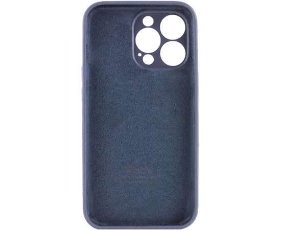 Чохол Silicone Case Full Camera Protective (AA) Apple iPhone 15 Pro (6.1") Темно-синій / Midnight blue