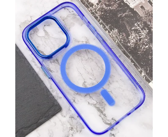 Чехол TPU Iris with MagSafe для Apple iPhone 15 Pro (6.1") Синий