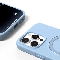 Чехол Silicone Case Full Protective with Ring для Apple iPhone 15 Pro (6.1") Blue