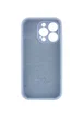 Чехол Silicone Case Full Camera Protective (AA) для Apple iPhone 15 Pro (6.1") Голубой / Lilac Blue
