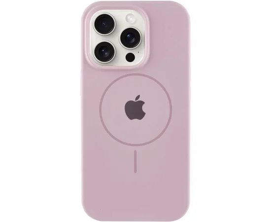 Чехол Silicone Case Full Protective (AA) with MagSafe для Apple iPhone 15 Pro (6.1") Розовый / Pink Sand
