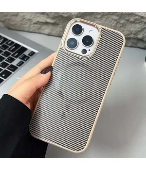 Чохол TPU+PC Carbon Mirage with MagSafe для Apple iPhone 15 Pro (6.1") Antique White