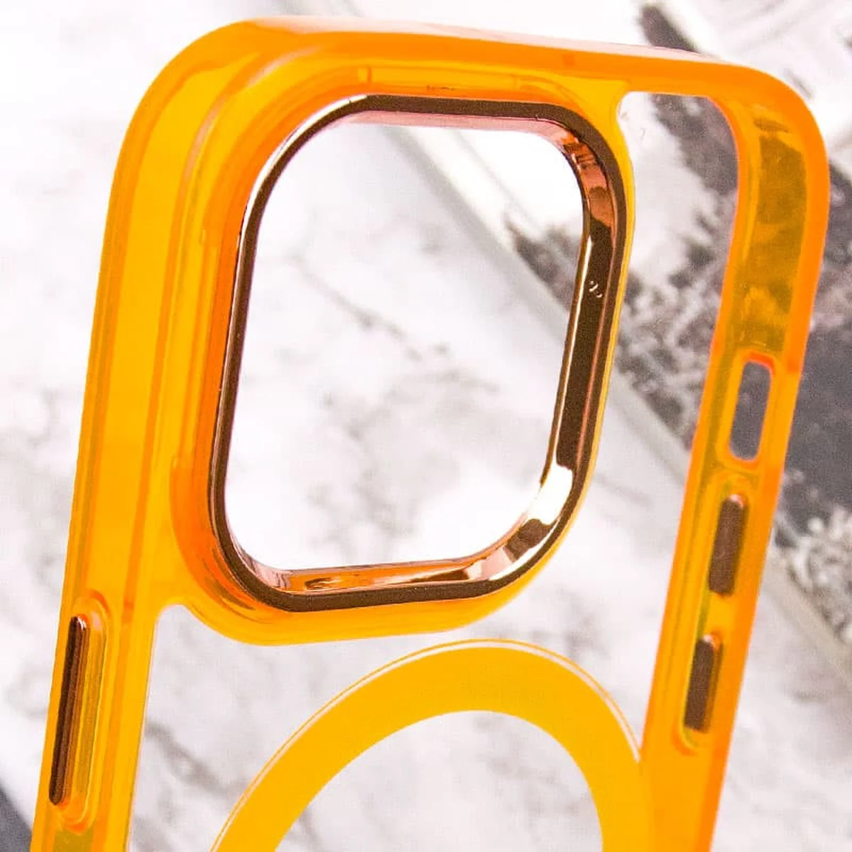 Чехол TPU Iris with MagSafe для Apple iPhone 15 Pro (6.1") Оранжевый