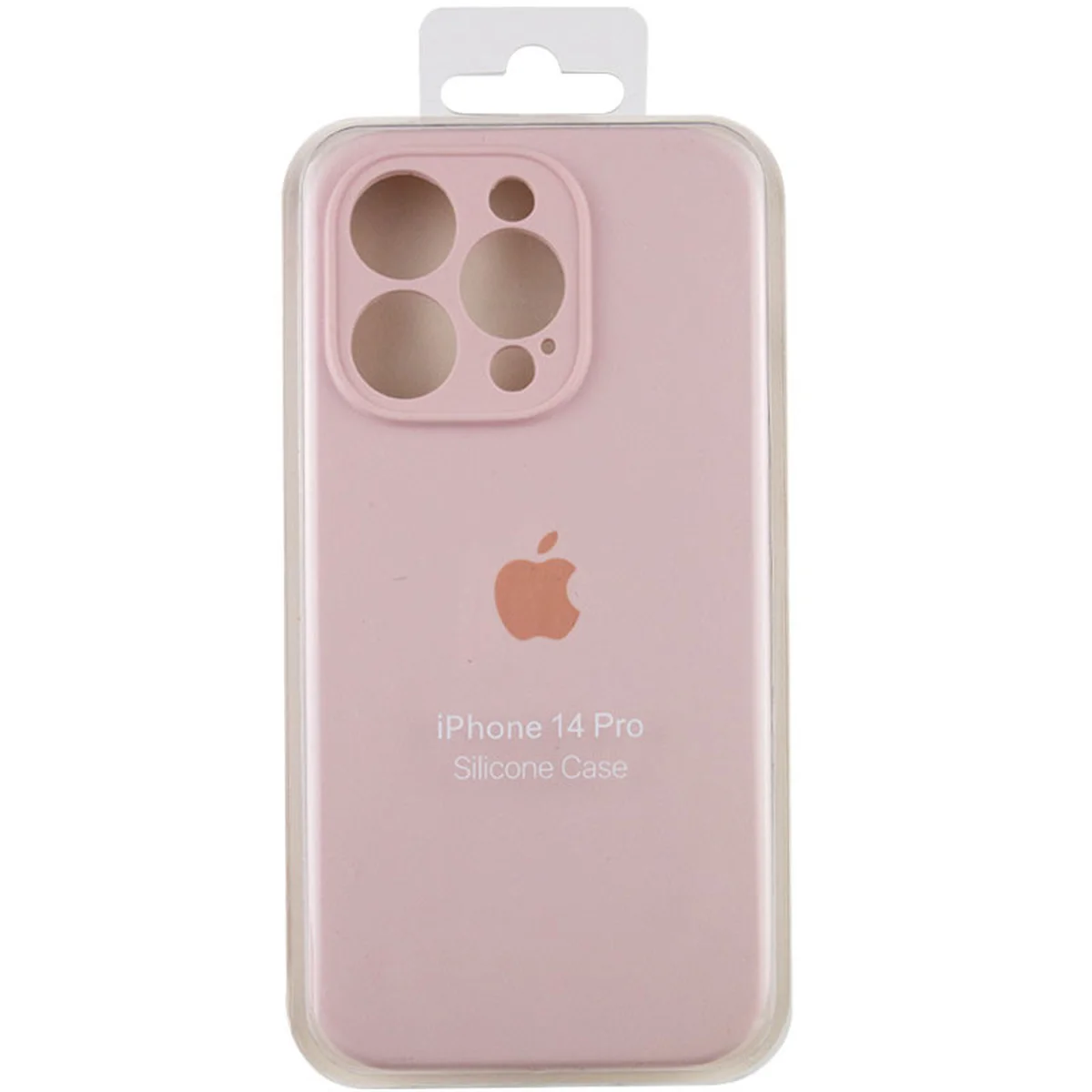 Чохол Silicone Case Full Camera Protective (AA) Apple iPhone 15 Pro (6.1") Рожевий / Chalk Pink
