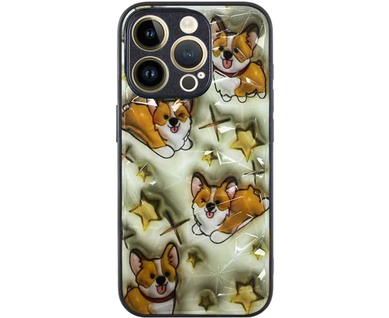 TPU+PC чехол Prisma Plushie для Apple iPhone 15 Pro (6.1") Corgi
