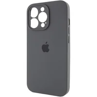 Чехол Silicone Case Full Camera Protective (AA) для Apple iPhone 15 Pro (6.1") Серый / Dark Gray