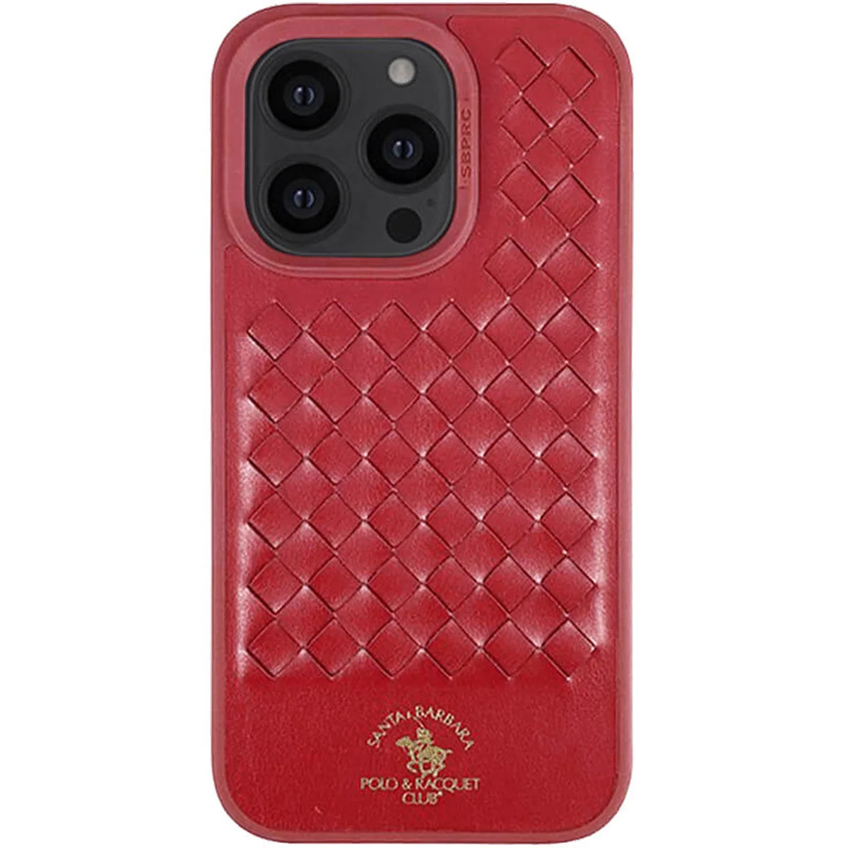 Кожаный чехол Polo Santa Barbara для Apple iPhone 15 Pro (6.1") Red