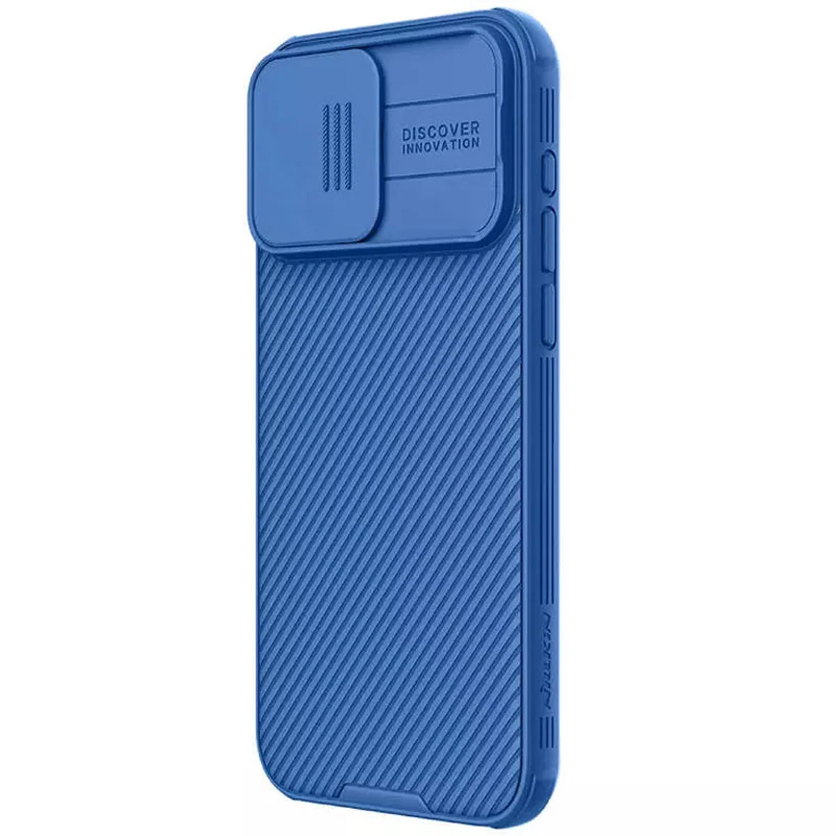 Карбоновая накладка Nillkin CamShield Pro Magnetic для Apple iPhone 15 Pro (6.1") Blue