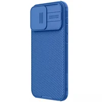 Карбоновая накладка Nillkin CamShield Pro Magnetic для Apple iPhone 15 Pro (6.1") Blue