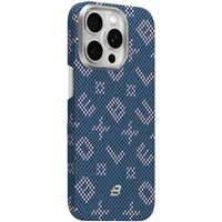 TPU+PC чехол Blueo Gilded Tactile Woven with MagSafe для Apple iPhone 15 Pro (6.1") Blue