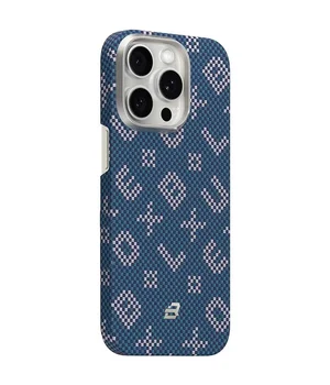 TPU+PC чохол Blueo Gilded Tactile Woven with MagSafe для Apple iPhone 15 Pro (6.1") Blue