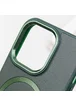 Кожаный чехол SnapCase with MagSafe для Apple iPhone 15 Pro (6.1") Green