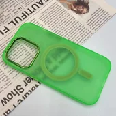 Чохол TPU+PC Lily with MagSafe для Apple iPhone 15 Pro (6.1") Neon Green