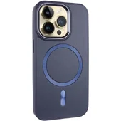 Кожаный чехол SnapCase with MagSafe для Apple iPhone 15 Pro (6.1") Dark Blue