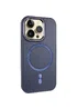Кожаный чехол SnapCase with MagSafe для Apple iPhone 15 Pro (6.1") Dark Blue