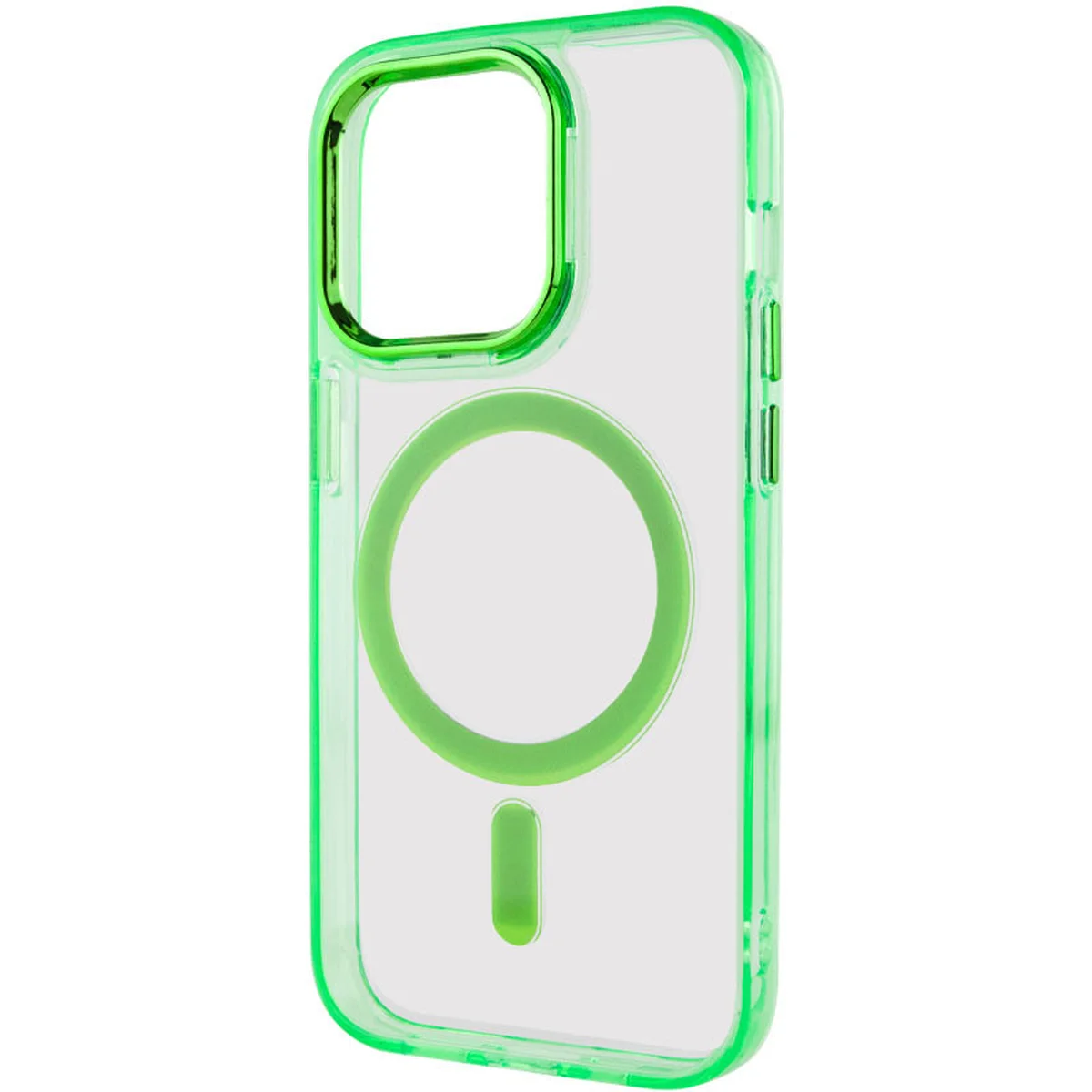 Чехол TPU Iris with MagSafe для Apple iPhone 15 Pro (6.1") Салатовый