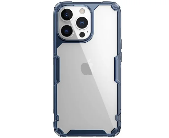 TPU чохол Nillkin Nature Pro Series для Apple iPhone 15 Pro (6.1") Синій (прозорий)