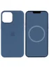 Чехол Silicone case (AAA) full with Magsafe and Animation для Apple iPhone 15 Pro (6.1") Синий / Winter blue