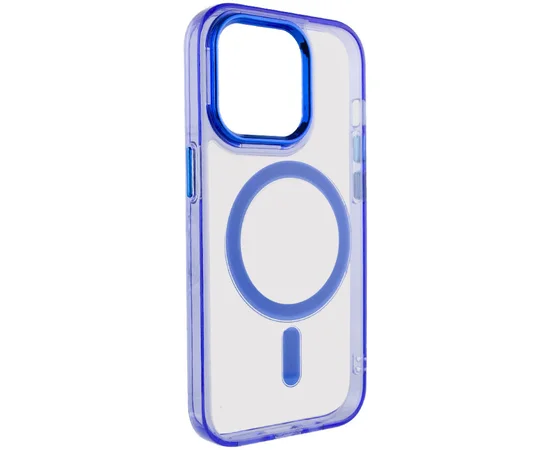 Чехол TPU Iris with MagSafe для Apple iPhone 15 Pro (6.1") Синий