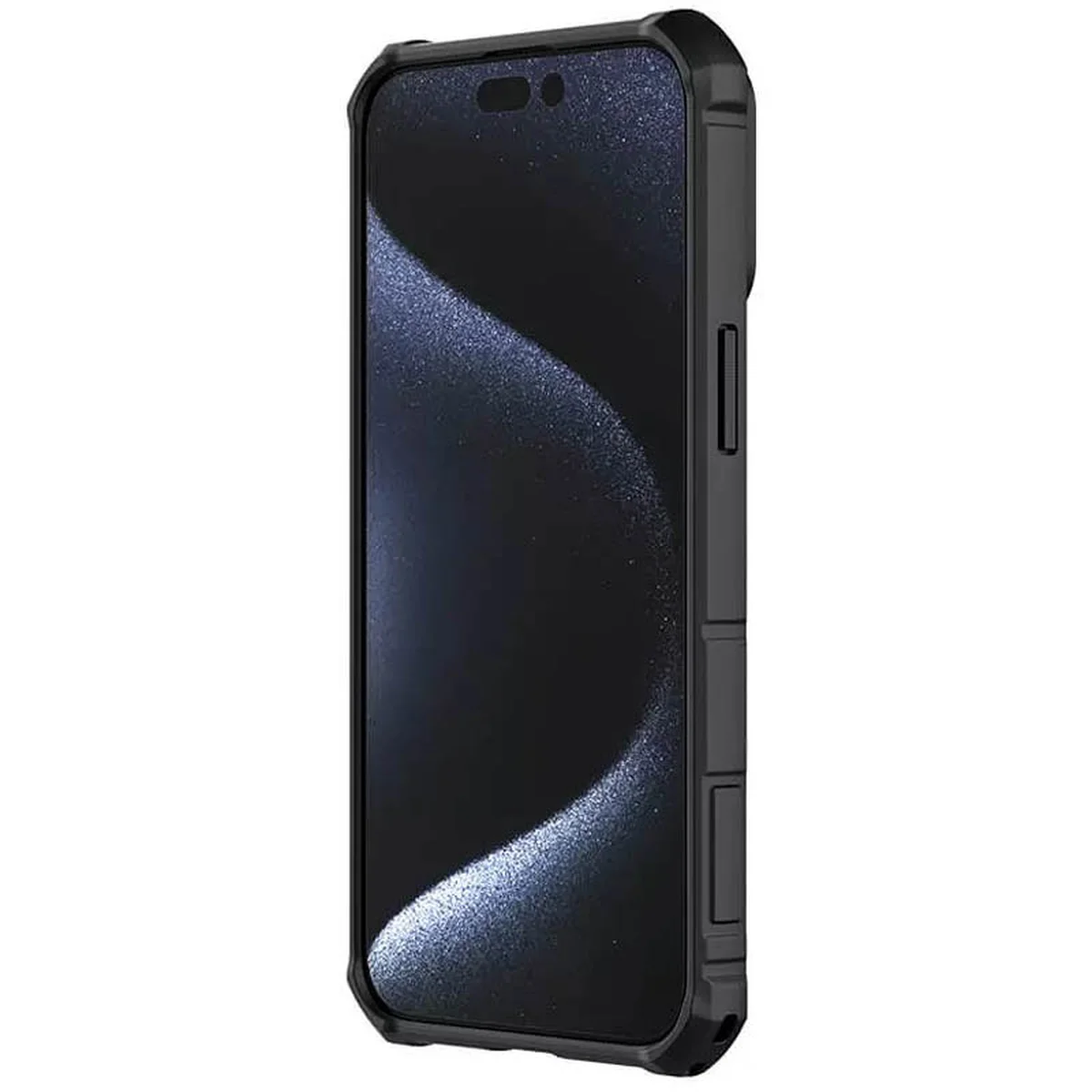 TPU+PC чехол Nillkin CamShield Armor (шторка на камеру) для Apple iPhone 15 Pro (6.1") Черный