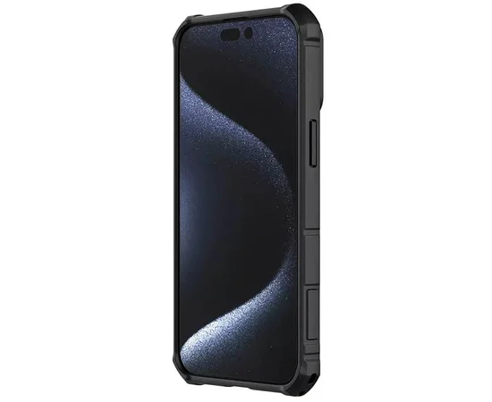 TPU+PC чехол Nillkin CamShield Armor (шторка на камеру) для Apple iPhone 15 Pro (6.1") Черный