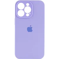 Чехол Silicone Case Full Camera Protective (AA) для Apple iPhone 15 Pro (6.1") Сиреневый / Dasheen