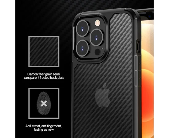 Чехол TPU+PC Line для Apple iPhone 15 Pro (6.1") Black