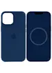 Чохол Silicone case (AAA) full with Magsafe and Animation для Apple iPhone 15 Pro (6.1") Синій / Storm Blue