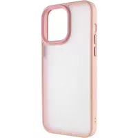 TPU+PC чохол Metal Buttons для Apple iPhone 15 Pro (6.1") Рожевий