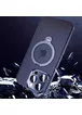TPU+PC чохол Metal Buttons with MagSafe Colorful HQ Ring для Apple iPhone 15 Pro (6.1") Dark Blue