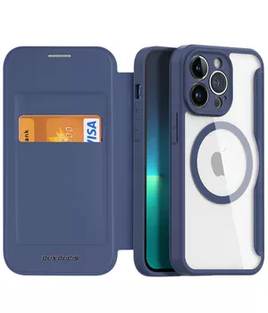 Чехол-книжка Dux Ducis Skin X Pro with MagSafe для Apple iPhone 15 Pro (6.1") Blue