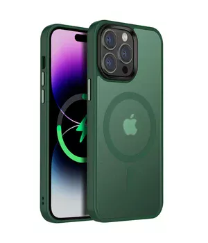 Чехол Ummi Colorful with MagSafe для Apple iPhone 15 Pro (6.1") Зеленый / Dark Green