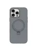 Чохол Silicone Case Full Protective NO LOGO with Ring для Apple iPhone 15 Pro (6.1") Grey