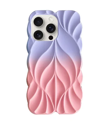 TPU чохол Leaf для Apple iPhone 15 Pro (6.1") Lilac / Pink