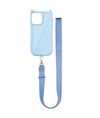 Чохол TPU GETMAN Cat with straps для Apple iPhone 15 Pro (6.1") Blue