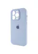 Чехол Silicone Case Full Camera Protective (AA) для Apple iPhone 15 Pro (6.1") Голубой / Lilac Blue