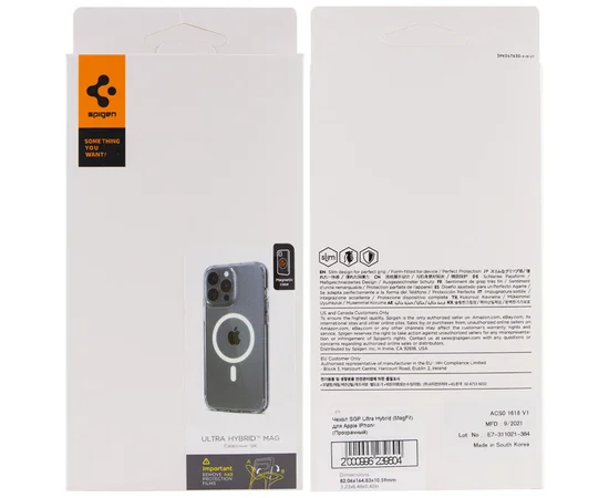 Чохол SGP Ultra Hybrid (MagFit) для Apple iPhone 15 Pro (6.1") Прозорий